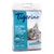 Опаковка Tigerino Premium Natural Clay Clumping Litter, 12 кг, с изображение на котка. Видим текст: Ultra absorbent & efficient, Fast odour control, Immediate clumping, Extremely low-dust.