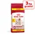 Sac hrană uscată Royal Canin medium adult, 15 kg + 3 kg gratis, pentru câini de talie medie. Text vizibil: 3 kg gratis!, 15 kg + 3 kg free gratis, size M, adult.