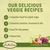 Our delicious veggie recipes: complete food for adult dogs, essential vitamins, minerals and oils, good for the planet, gluten-free. Lukullus in harmony with nature.