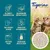 Tigerino Plant-Based. De fibras y almidón de soja, aglomeración rápida y fuerte, 100 % soluble en agua, granulado antiadherente, muy poco polvo, ligero olor dulce a leche.