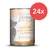 MjAMjAM Saftiges Huhn mit zarter Ente an Möhrchen und gekochter Hirse, ohne Gluten, viel Fleisch. Packungsgrösse: 24x.