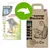 Super Benek Corn Cat Litter, Sea Breeze változat, 4,4 kg. Csomósodó, szagelnyelő, természetes, GMO-mentes. Csomagolásváltás fehér zsákról barnára zöld nyíllal jelölve.