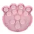 Pink plastic toy in paw shape with several round elements and screws. 'Made in China' inscription visible.