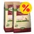 Dos sacos de comida para perros Lukullus Charolais & Forelle Adult, 15 kg cada uno, con símbolo de porcentaje en amarillo indicando oferta o descuento visible. Dos sacos de comida para perros Lukullus Charolais & Forelle Adult, 15 kg cada uno, con símbolo de porcentaje en amarillo indicando oferta o descuento visible.
