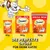 Dreamies mit leckerem Huhn in drei Grössen: 60g, 180g Mega Pack, 350g Mega Box. Text: Die perfekte Grösse für deine Katze.