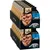 Sheba Filets, reich an Thunfisch und Huhn. Mehrere Schalen in schwarzer Verpackung mit goldfarbenem Rand sichtbar. Sheba Filets, reich an Thunfisch und Huhn. Mehrere Schalen in schwarzer Verpackung mit goldfarbenem Rand sichtbar.