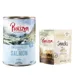 Purizon Kombi-Paket: Adult Nassfutter + Snack  - 24 x 400 g Hühnerfilet mit Lachs + 3 x 40 g Huhn mit Fisch
