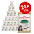 Royal Canin Maine Coon Adult wet cat food, 24 x 85g pouches shown. Large red circle with white text: 24x 85g. Visible packaging features a Maine Coon cat image and product details. Royal Canin Maine Coon Adult wet cat food, 24 x 85g pouches shown. Large red circle with white text: 24x 85g. Visible packaging features a Maine Coon cat image and product details.