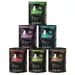 catz finefood Purrrr in lattina 6 x 400 g - Mix 2: Pollo, Salmone, Cavallo, Agnello, Cervo, Cinghiale