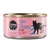 Cosma Asia Pure Love, Thunfisch mit Lachs in Gelee, Multi Protein, reiner Fisch. Rosa Dose mit schwarzer Katzen-Silhouette.