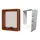 lot : chatière marron + revêtement mural