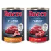 Výhodné balenie Rocco Classic 12 x 400 g - mix: hovädzie & hovädzie a hydinové srdiečka