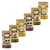 Sobres de comida para perros Lukullus Mini Adult, variedades visibles: Beef & turkey, Poultry & lamb, Game & rabbit. Cada sobre contiene 150 g.