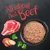 All about that Beef. Slika prikazuje surovo goveje meso, brokoli, rezine sladkega krompirja in skledo z mesno jedjo.