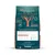 Yarrah, istruzioni di alimentazione giornaliera in inglese con tabella dosi per peso e attività del cane, guida cambio a Yarrah in 7 giorni, claim su salute animale e sostenibilità.