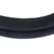 Black braided rope with textured surface, suitable for various applications.