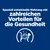 Speziell entwickelte Nahrung mit zahlreichen Vorteilen für die Gesundheit. Symbol eines Hundes und einer Katze mit Gesundheitsikonen.