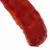 Primer plano de un snack para perros rojo, texturizado, en forma de tira.