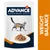 ADVANCE VETERINARY DIETS affinity, obrázek kočky a porce krmiva na talíři, text WEIGHT BALANCE na oranžovém pruhu vpravo