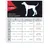 Maattabel voor Rukka Pets Mission Harness: maten S tot XL, borstomtrek in cm en inch, bandbreedte in mm en inch, gewichtslimiet in kg en lb. Diagram voor borstomtrek meten.
