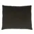 Cuscino nero con superficie strutturata, forma rettangolare.