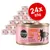 Cosma Asia Chicken with Tuna in Jelly, multi protein pure meat & fish, 24x85g tins shown. Pink label with cat silhouette and icons for chicken and fish.