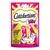 Sachet Catisfactions Mix pour chats, au fromage et bœuf, 60 g. Texte visible : « AU FROMAGE & BŒUF ». Illustration de croquettes, vache sur fromage et chat dessiné.