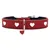HUNTER ovratnica Love, rdeča - Vel. 47: obseg vratu 38-44 cm