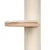 Cat tree with sisal-wrapped post and wooden platform with soft padding.