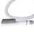 Grey brush with flexible spiral hose, suitable for cleaning or care. No further information visible.
