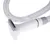 White shaving head with metal blade and flexible spiral cable, suitable for precise cutting or trimming.