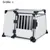 Aluminium transport box with grid door and white side panels, size: L.