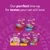 Five Whiskas cat food packs with different varieties and age specifications, Text: Our purrfect line-up for tastes your cat will love.