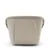 Contenitore in plastica beige di forma rettangolare con angoli arrotondati, adatto per la conservazione.