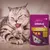Whiskas Pflegen & Umsorgen csirkével, cinkkel és omega-6-tal bőrre és szőrre. A csomagoláson takaró alatt lévő macska látható. Tartalom: 45 g.