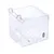 Transparent acrylic box with two metal hooks and Tiki logo, suitable for storage or attachment. Transparent acrylic box with two metal hooks and Tiki logo, suitable for storage or attachment.