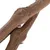 Natural wood piece with rough surface, suitable for decoration or pet accessories.