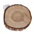 Tarima de madera TIAKI con corteza, redonda - aprox.10 cm (Diám)