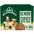 James Wellbeloved Senior Turkey with Rice, 12 packs of 90g each, shown with food pieces and vegetables in a bowl.