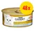 Boîte Purina Gourmet Gold Feine Pastete mit Thunfisch, lot de 48. Texte en allemand sur l’emballage. Image d’un chat blanc et pâté en tranche sur une assiette. Boîte Purina Gourmet Gold Feine Pastete mit Thunfisch, lot de 48. Texte en allemand sur l’emballage. Image d’un chat blanc et pâté en tranche sur une assiette.