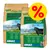 Markus-Mühle Black Angus Rind ADULT tørfoder, 2 poser á 15 kg med tekst 'mit Black Angus Rind, Ente und Hering', stor gul procent-tegn for tilbud. Markus-Mühle Black Angus Rind ADULT tørfoder, 2 poser á 15 kg med tekst 'mit Black Angus Rind, Ente und Hering', stor gul procent-tegn for tilbud.