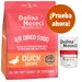 Dolina Noteci Superfood Air Dried Food Duck Recipe para perros adultos. Texto visible: '¡Prueba ahora!'. Incluye sobre Dolina Noteci Premium Wołowine 500 g.