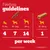Feeding recommendation: For 5–9 kg, 4 pieces; 10–24 kg, 7 pieces; from 25 kg, 14 pieces per week. For 10–25+ kg, 1 piece per week. Please refer to the information below regarding age and weight restrictions.