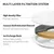 Multi-layer filter system: high-density filter removes hair and dust, activated carbon from coconut shells eliminates odours, ion exchange resin removes heavy metals and protects against urinary tract diseases.