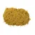 Yellow, granular bird food with small black seeds and various particles.