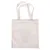 Sac cabas en tissu blanc avec deux anses, sans logo ni texte visible.