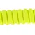 Neongelbes, geripptes Seil aus strapazierfähigem Material. Detailansicht der Textur.