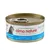 almo nature cat food tin, 70g, with text 'ALL PROFITS TO THE PLANET' and 'TONNO DELL'ATLANTICO' on label. Pull tab lid visible.