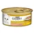 Консерва Purina Gourmet Gold Zarte Häppchen in Sauce, mit Lachs und Huhn. На упаковке изображена белая кошка и кусочки корма на тарелке. Текст на немецком языке.