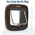 PetSafe cat flap for cats up to 7kg. Dimensions: outer frame 23.9cm x 22cm, opening 14.6cm x 13.5cm.
